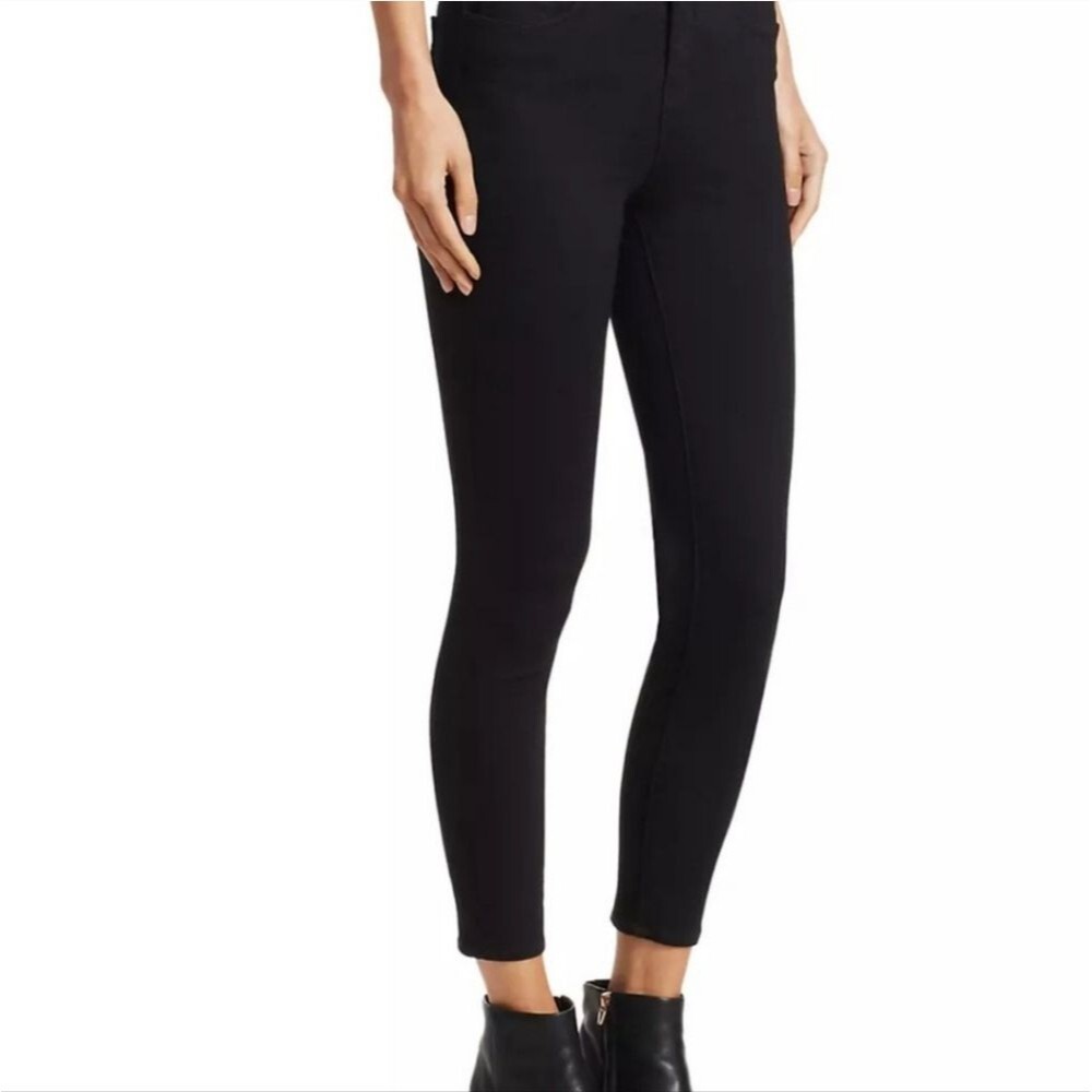 L'Agence Women's Black Denim Margot High Rise Skinny Jeans Size 27